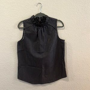 NWT Banana Republic Blue & Gold Pinstripe Tank